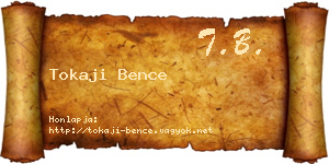 Tokaji Bence névjegykártya